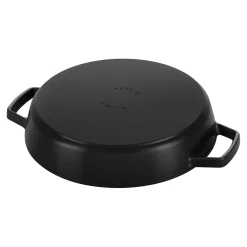 13-inch, Double Handle Fry Pan, black matte