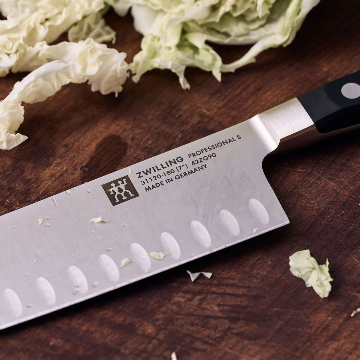 7-inch, Hollow Edge Santoku Knife