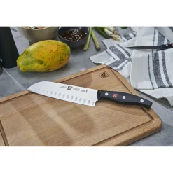 7-inch, Hollow Edge Santoku Knife