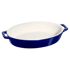 9-inch, Oval, Baking Dish, Dark Blue