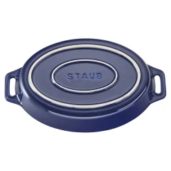9-inch, Oval, Baking Dish, Dark Blue