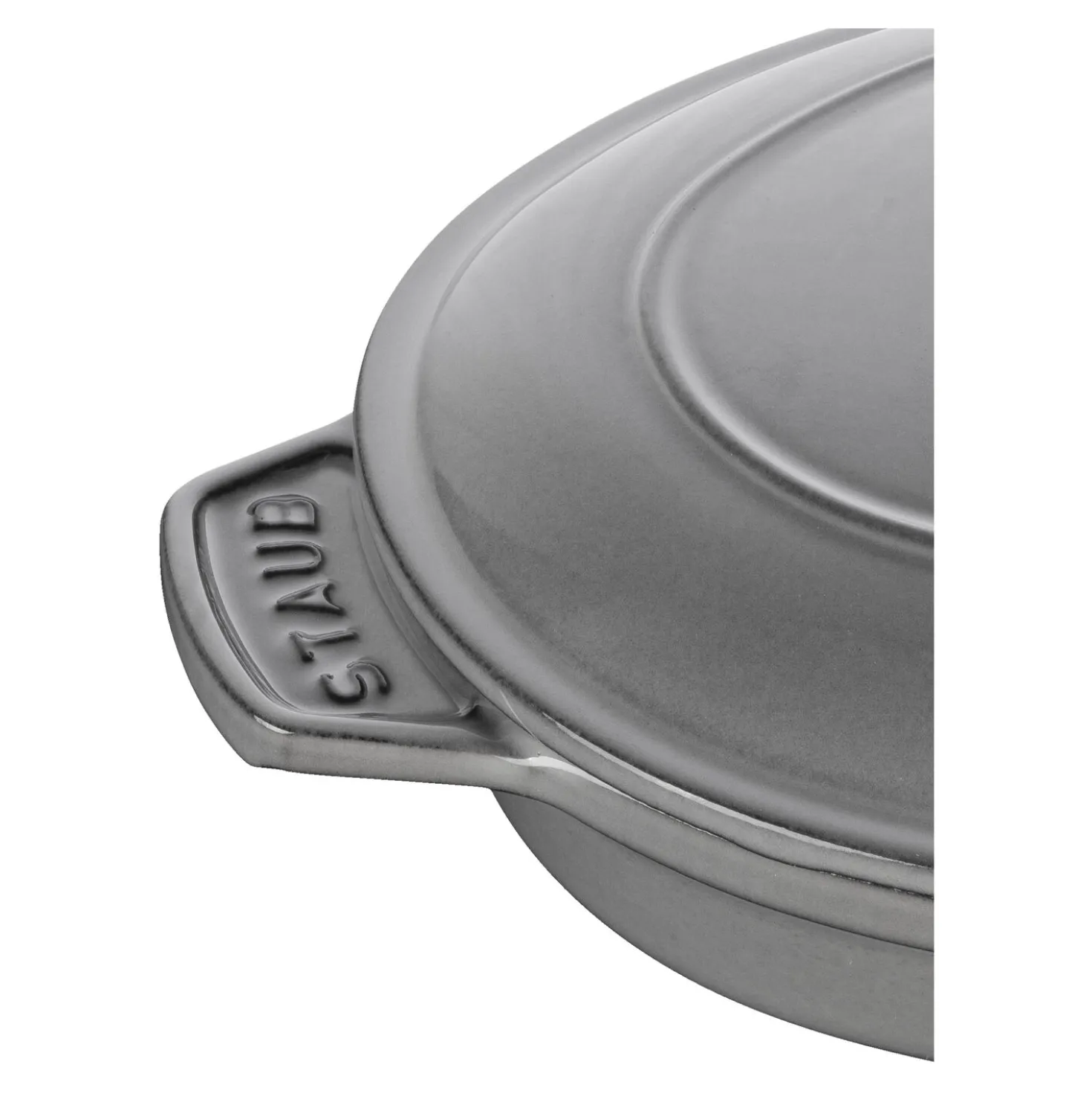 9-inch, Oval, Covered Baking Dish With Lid, Graphite Grey