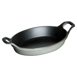 6-inch, Oval, Mini Gratin Baking Dish, Graphite Grey