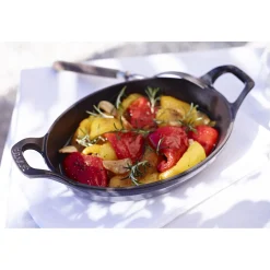 6-inch, Oval, Mini Gratin Baking Dish, Graphite Grey