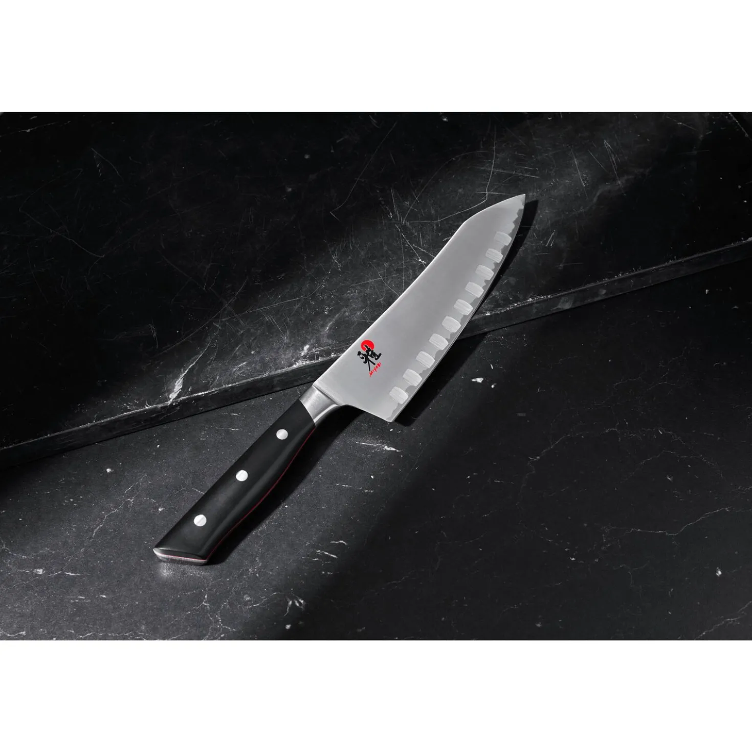 7-inch Rocking Santoku, Hollow Edge