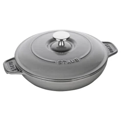 8-inch, Round, Covered Baking Dish With Lid, Graphite Grey
