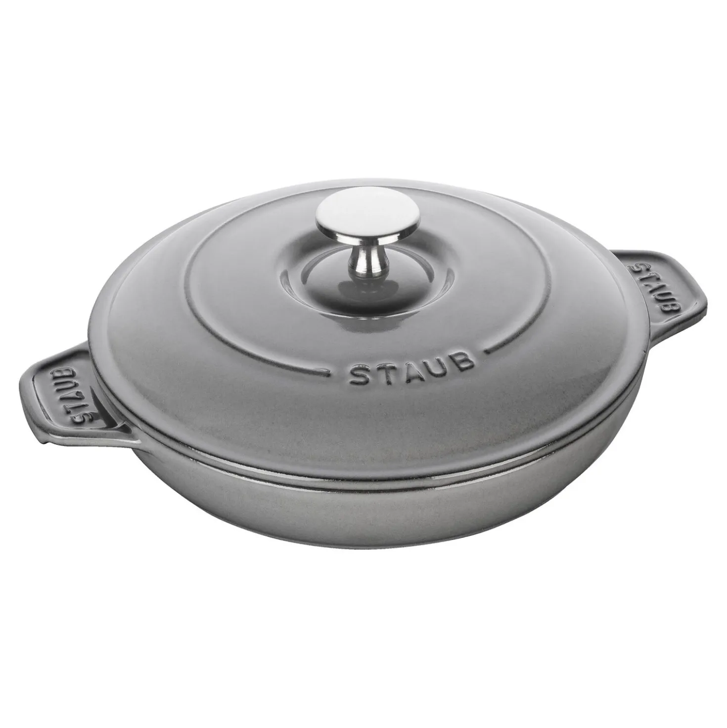 8-inch, Round, Covered Baking Dish With Lid, Graphite Grey