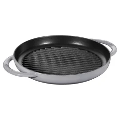 10-inch, Round Double Handle Pure Grill, graphite grey