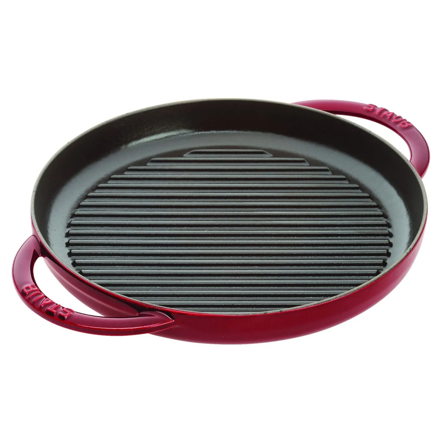 10-inch, Round Double Handle Pure Grill, grenadine