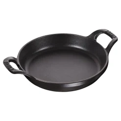 6-inch, Round, Gratin Baking Dish, Black Matte