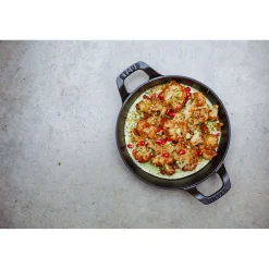 6-inch, Round, Gratin Baking Dish, Black Matte