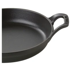 7.5-inch, Round, Gratin Baking Dish, Black Matte