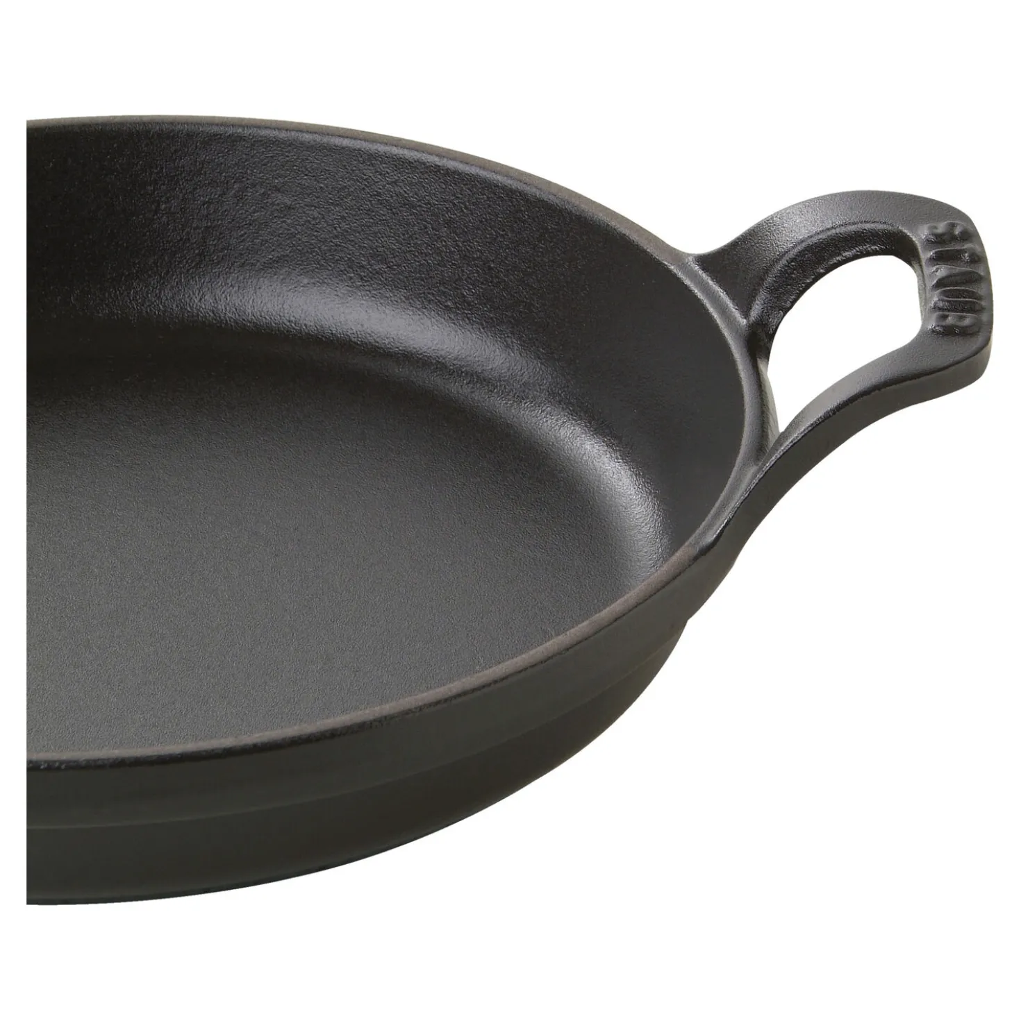 7.5-inch, Round, Gratin Baking Dish, Black Matte