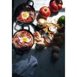 7.5-inch, Round, Gratin Baking Dish, Black Matte