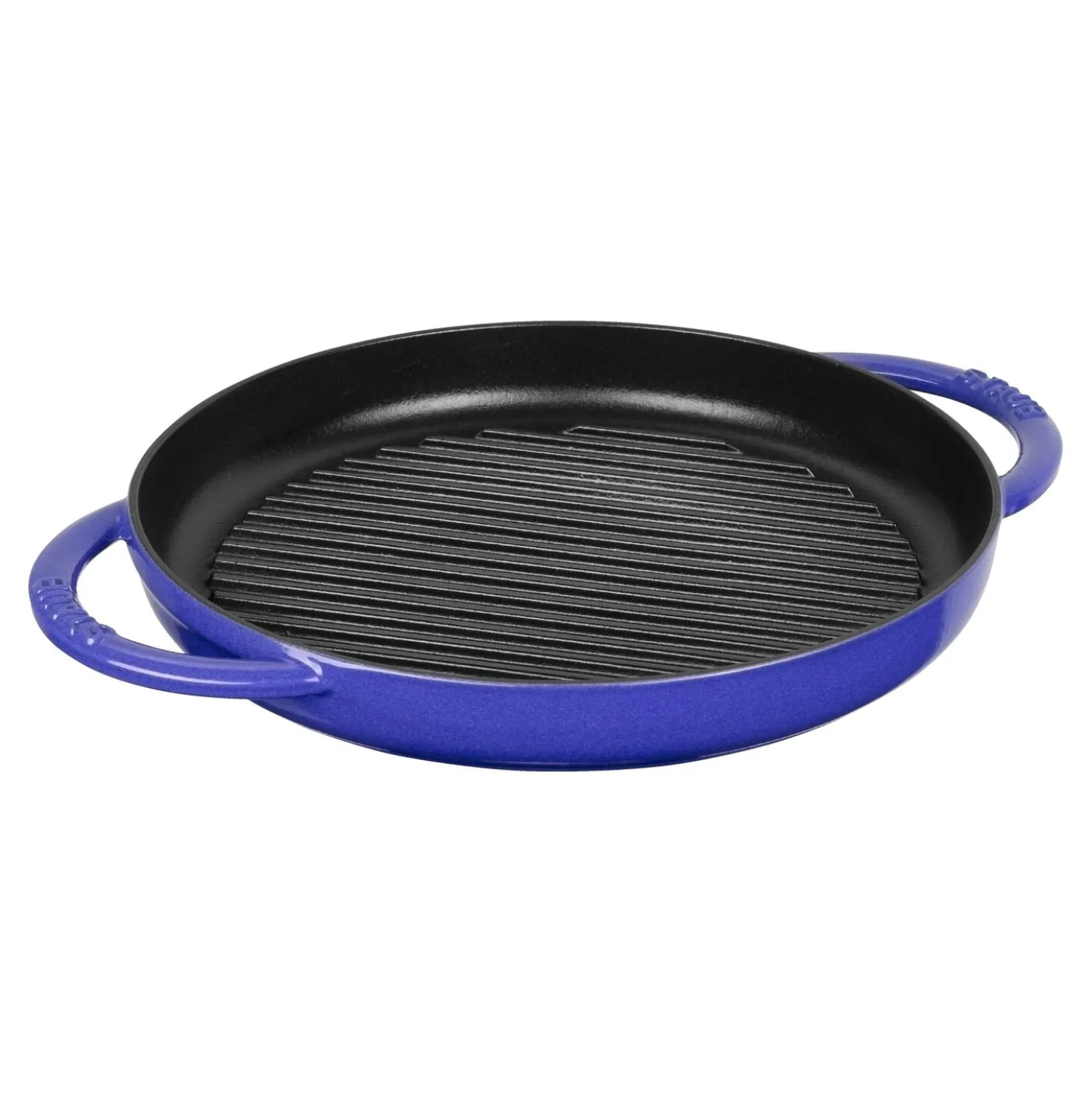 10-inch, Round, Round Double Handle Pure Grill, Blueberry