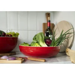 11.5-inch, Shallow Serving Bowl, cherry