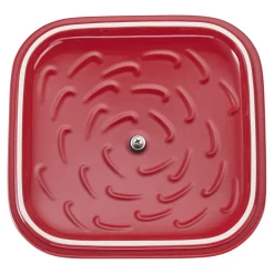 9-inch, Square, Covered Baking Dish, Cherry