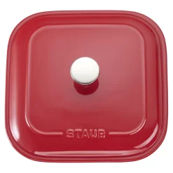 9-inch, Square, Covered Baking Dish, Cherry