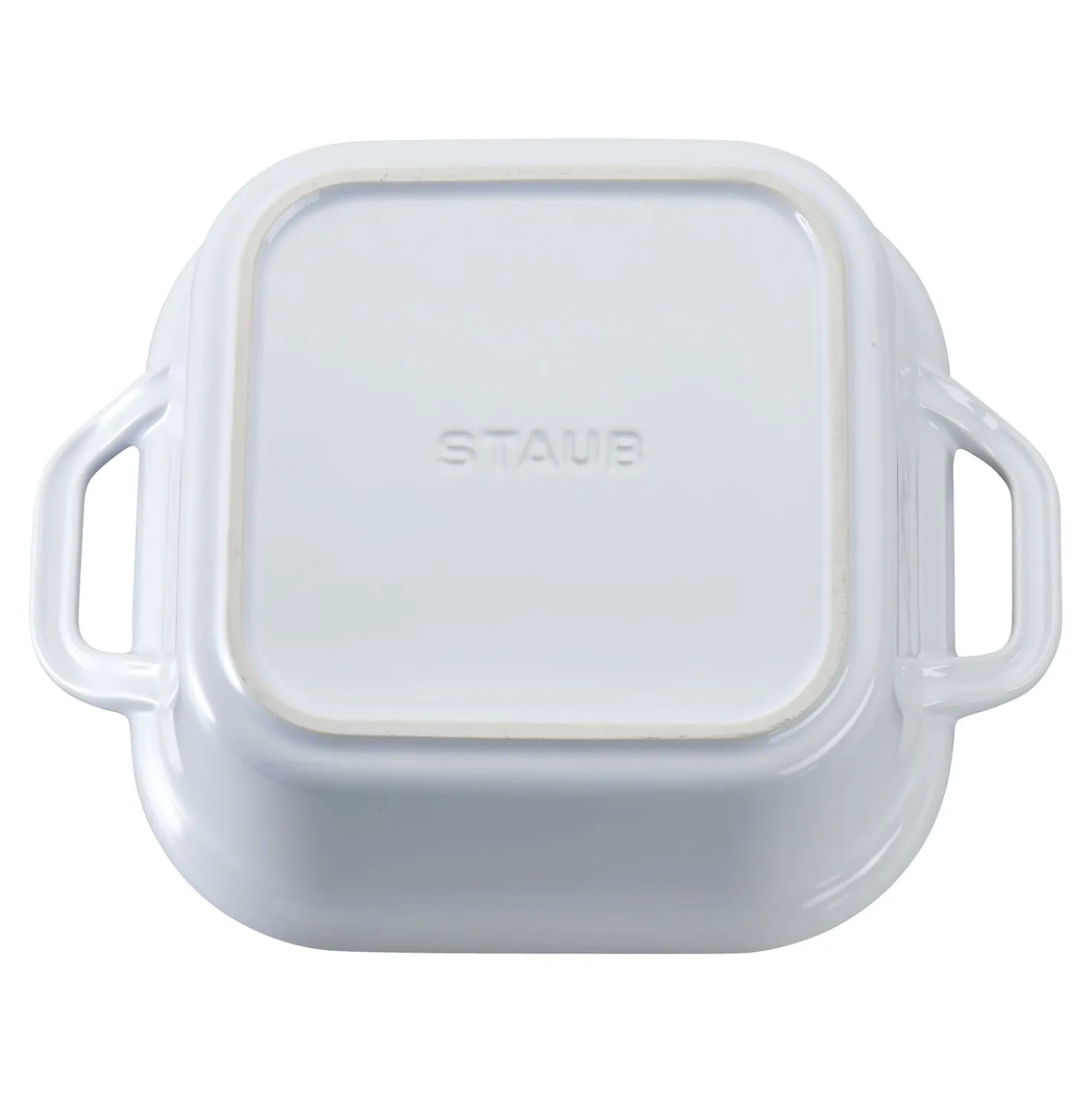 9-inch, Square, Covered Baking Dish, White