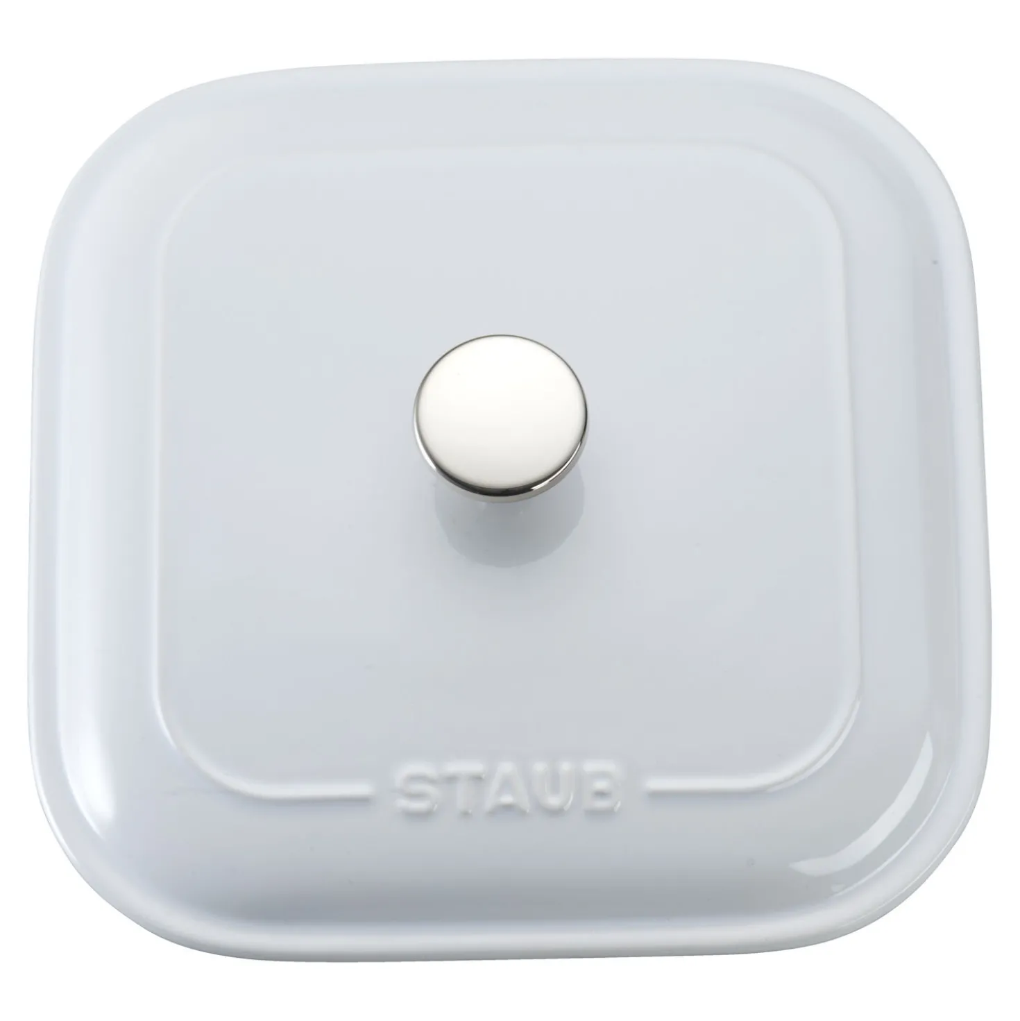 9-inch, Square, Covered Baking Dish, White