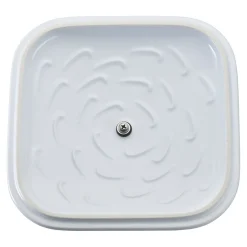 9-inch, Square, Covered Baking Dish, White