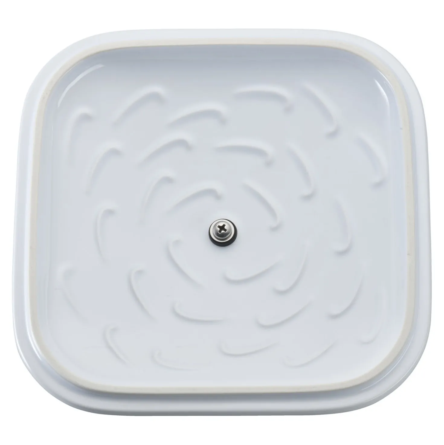 9-inch, Square, Covered Baking Dish, White