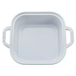 9-inch, Square, Covered Baking Dish, White