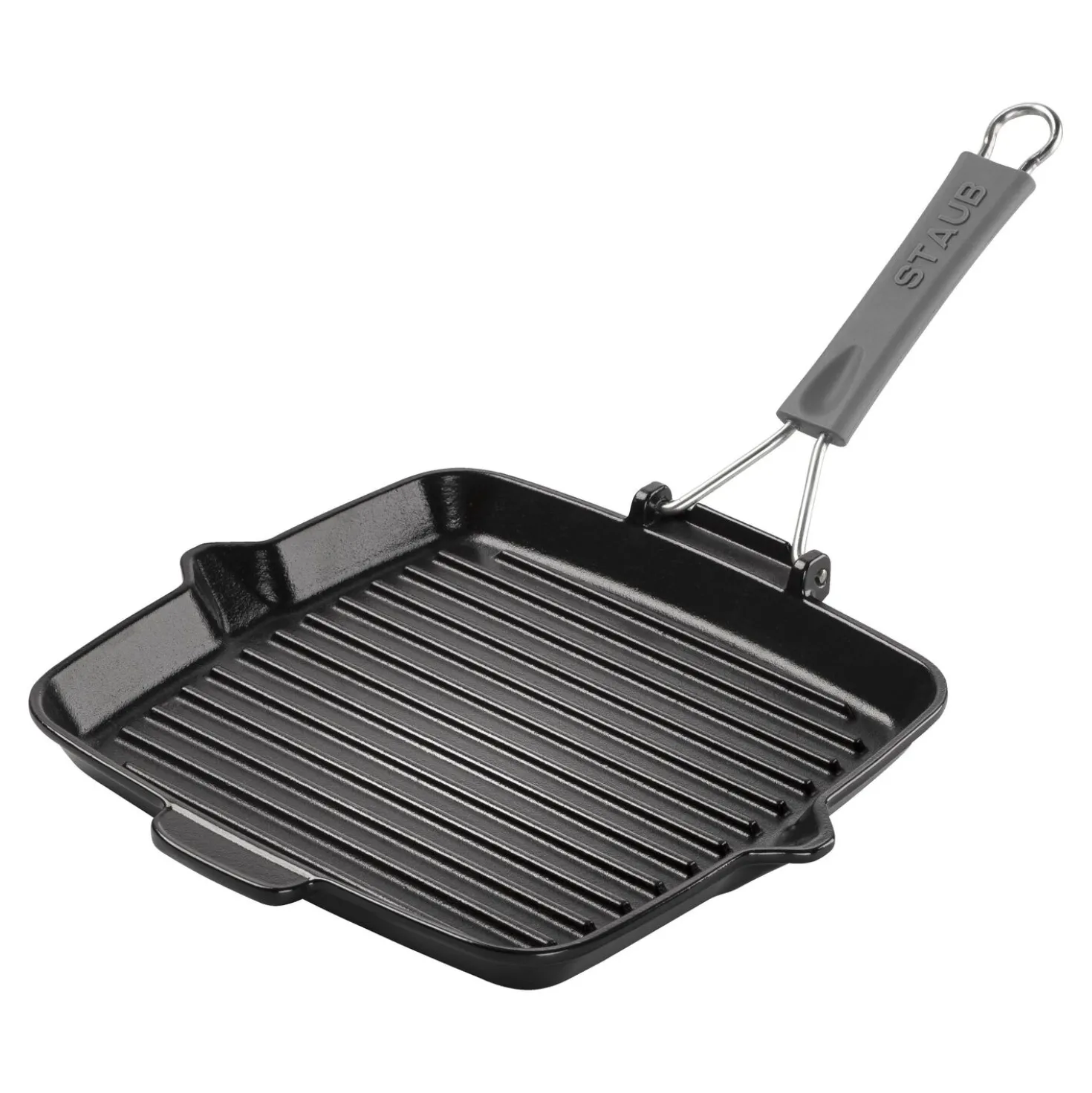 9.5-inch, Square, 9.5" Folding Grill, Black Matte