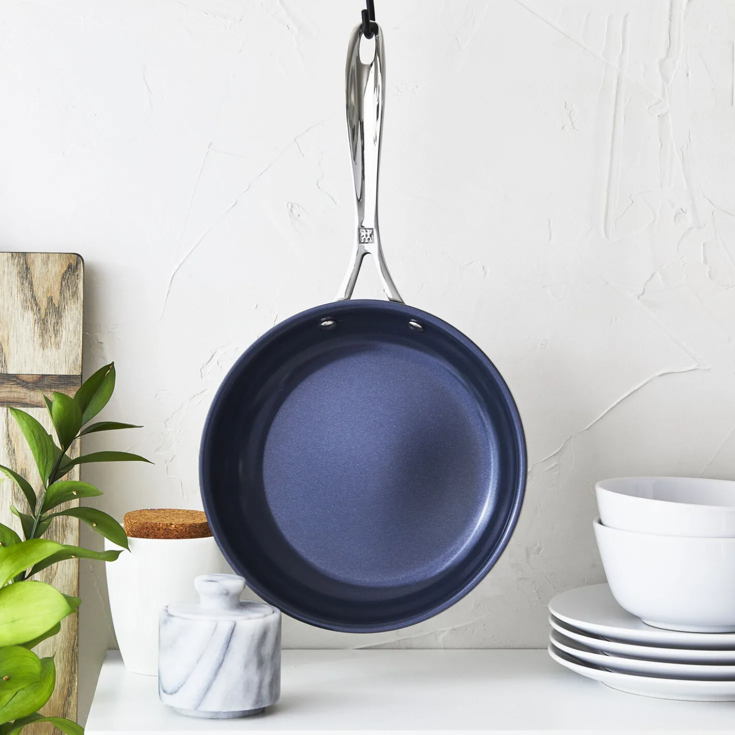 8-inch, Stainless Steel, Ceramic Coating, Non-stick, Fry Pan