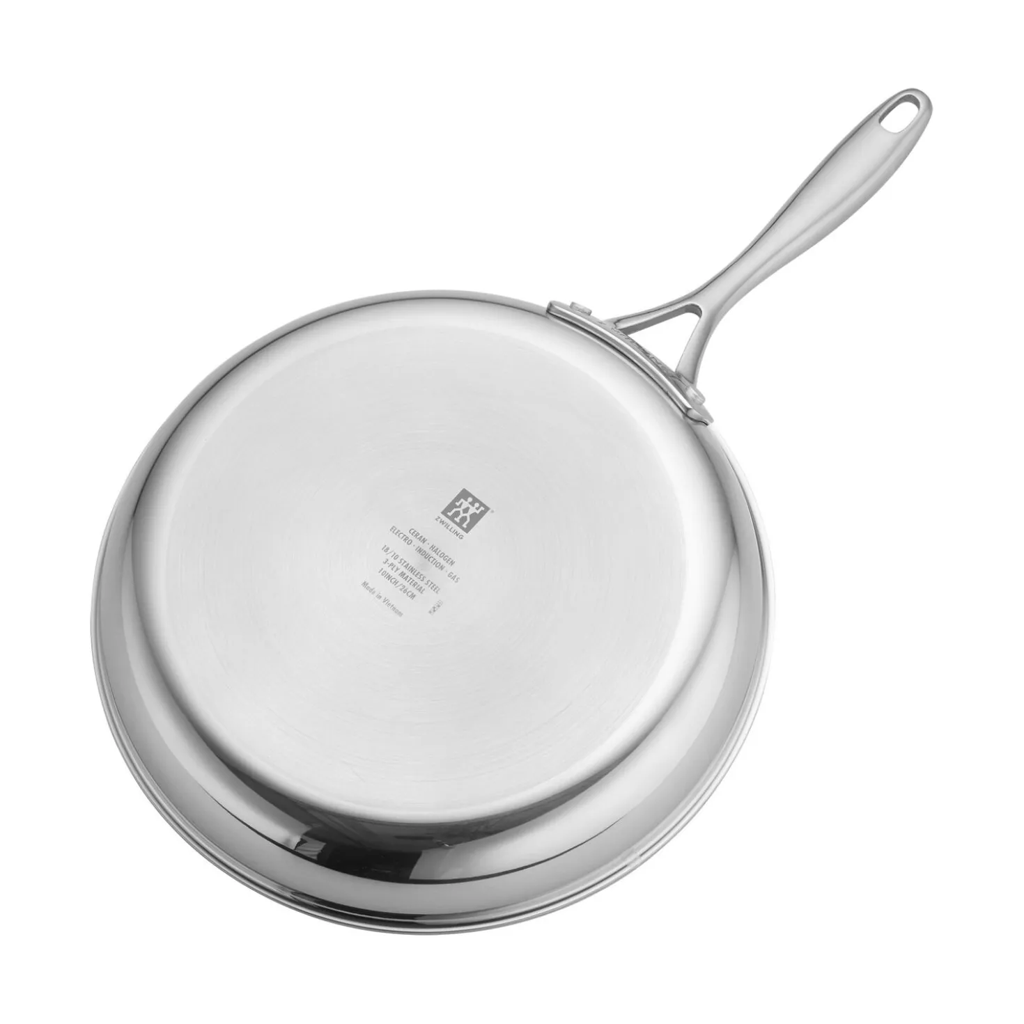 10-inch, Stainless Steel, Ceramic Coating, Non-stick, Frying Pan