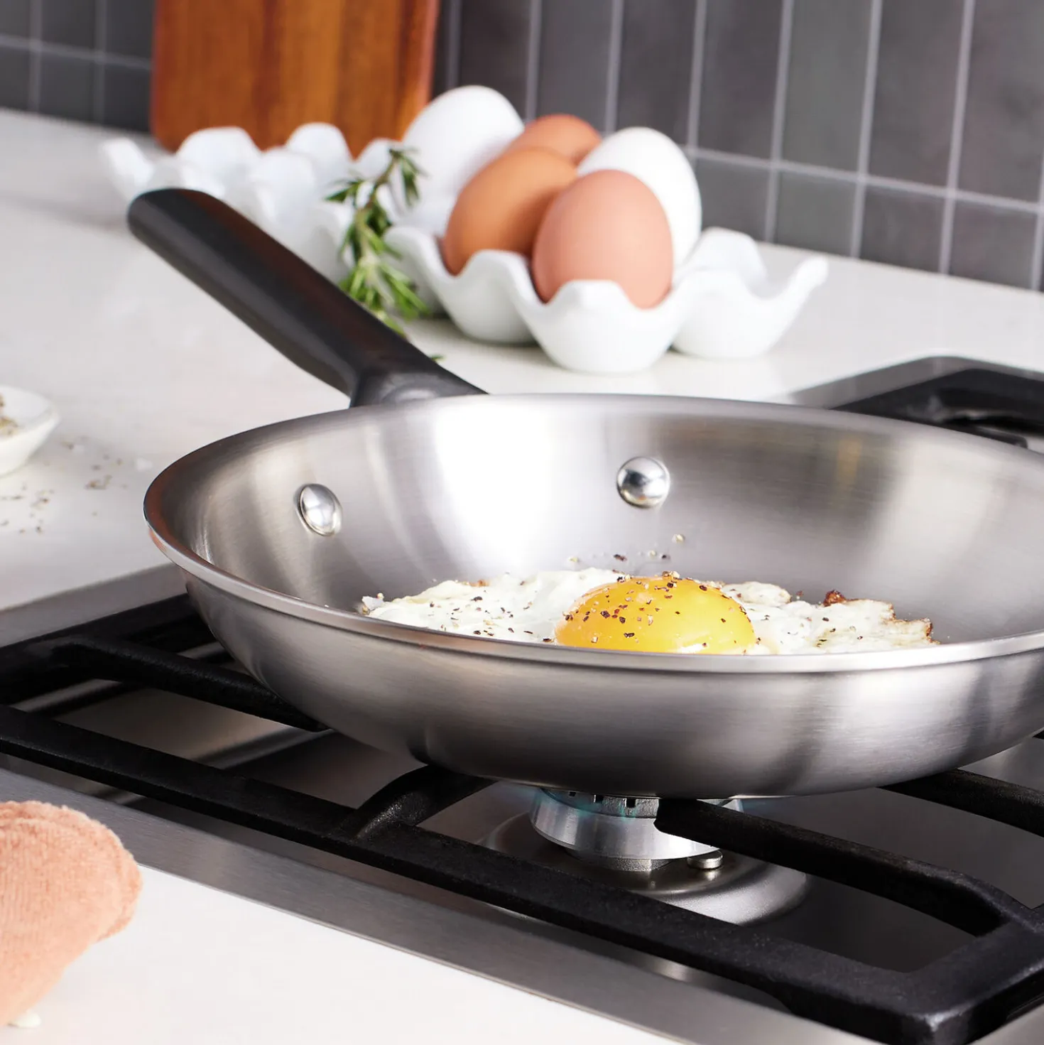8-inch, Stainless Steel, Frying Pan