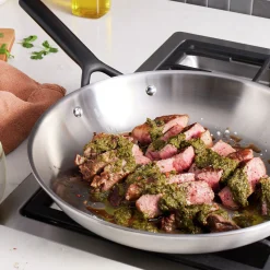 12-inch, Stainless Steel, Frying Pan