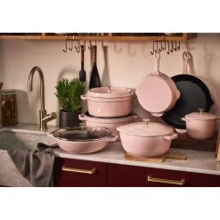 11-inch, Traditional Deep Skillet, Pink Peony