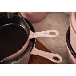 8.5-inch, Traditional Deep Skillet, Pink Peony