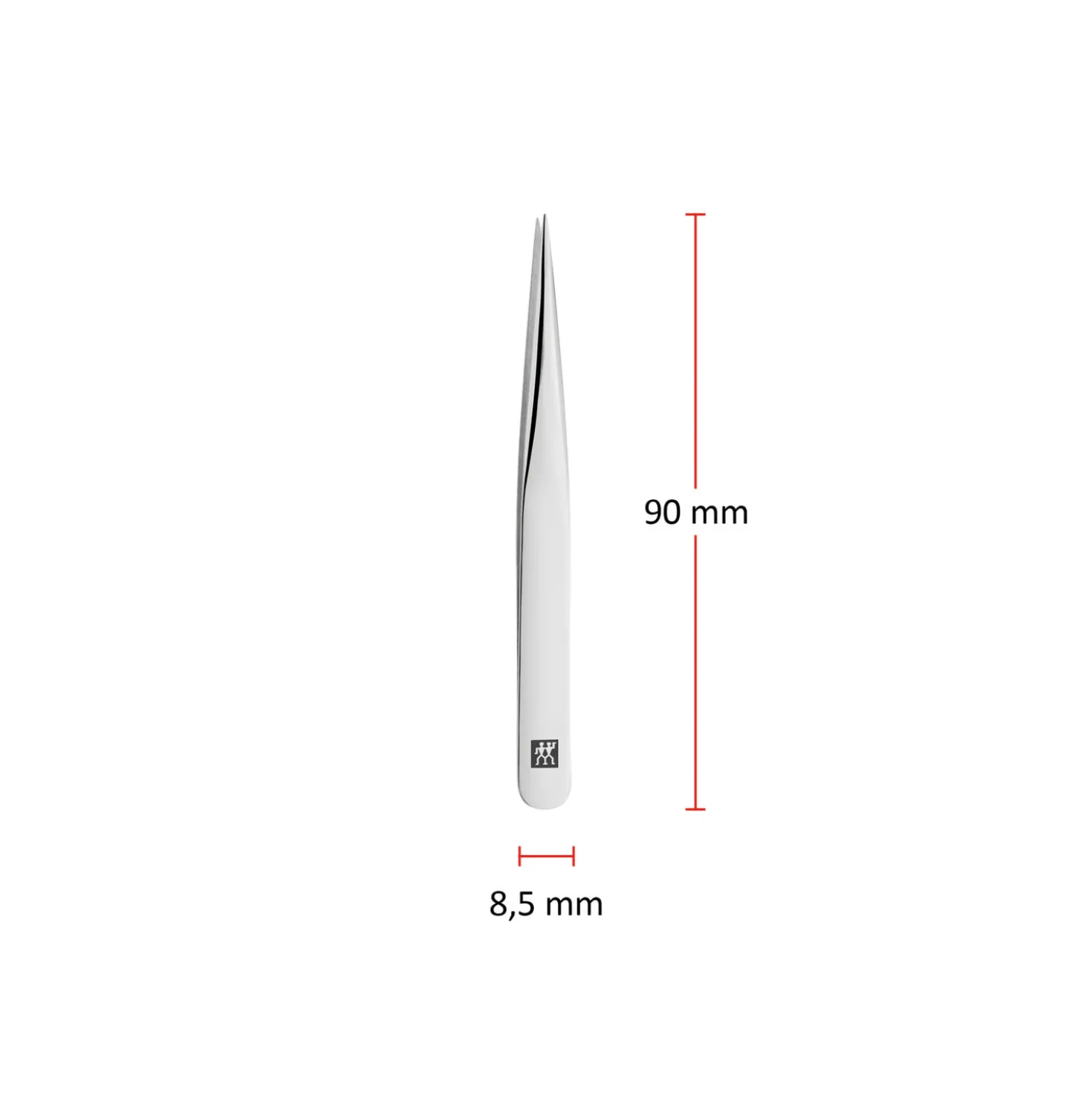 3.5-inch Tweezers - Stainless Steel Shiny, Pointed