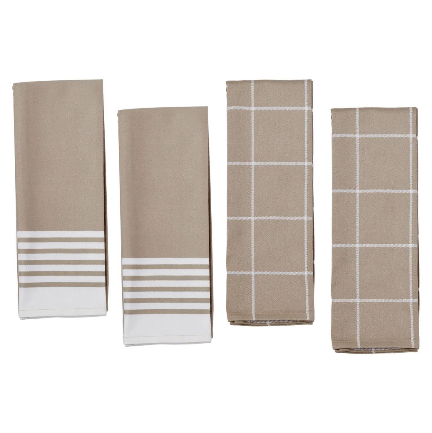 Kitchen Towels Set, Taupe