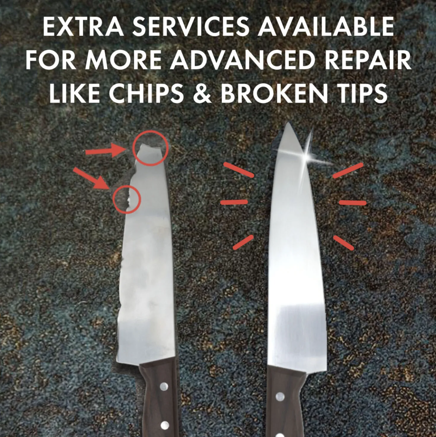 Knife Aid Professional Knife Sharpening by Mail, 10 knives