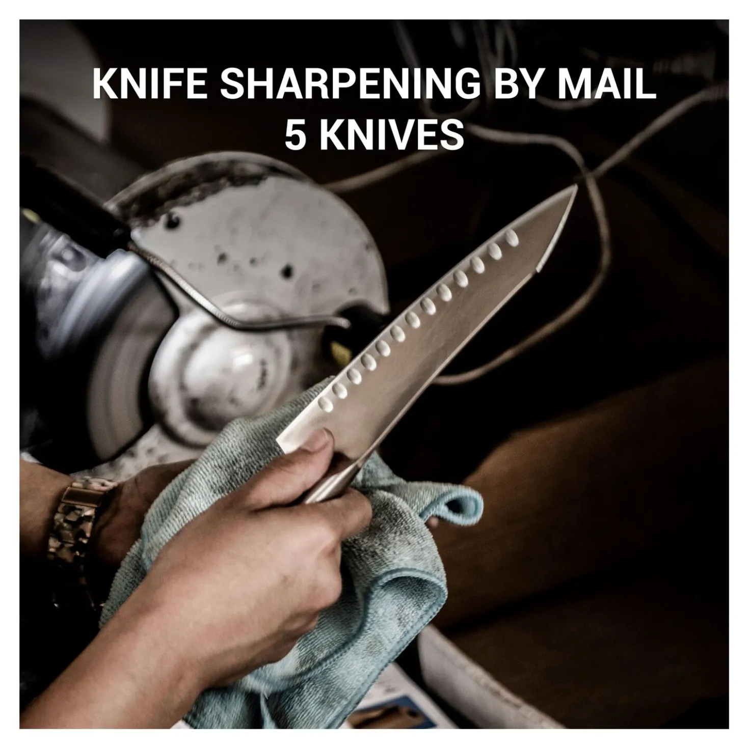 Knife Aid Professional Knife Sharpening by Mail, 5 knives