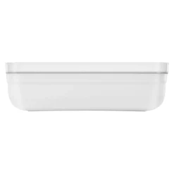 L Flat, Vacuum Lunch Box, Plastic, White-grey