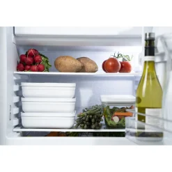 L Flat, Vacuum Lunch Box, Plastic, White-grey