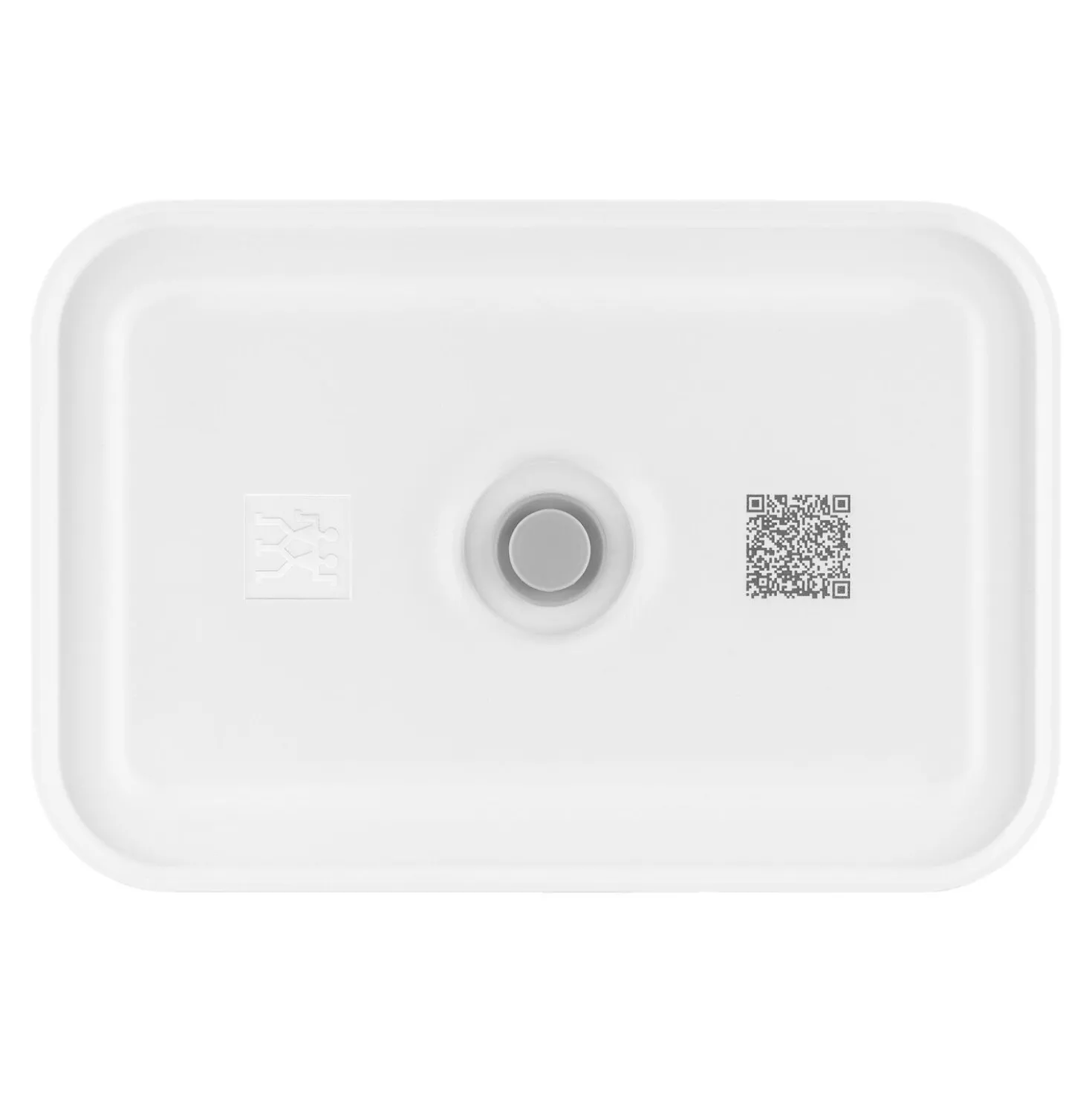 L Flat, Vacuum Lunch Box, Plastic, Semitransparent-grey