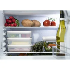 L Flat, Vacuum Lunch Box, Plastic, Semitransparent-grey