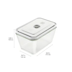 L, Vacuum Container, Glass, Grey