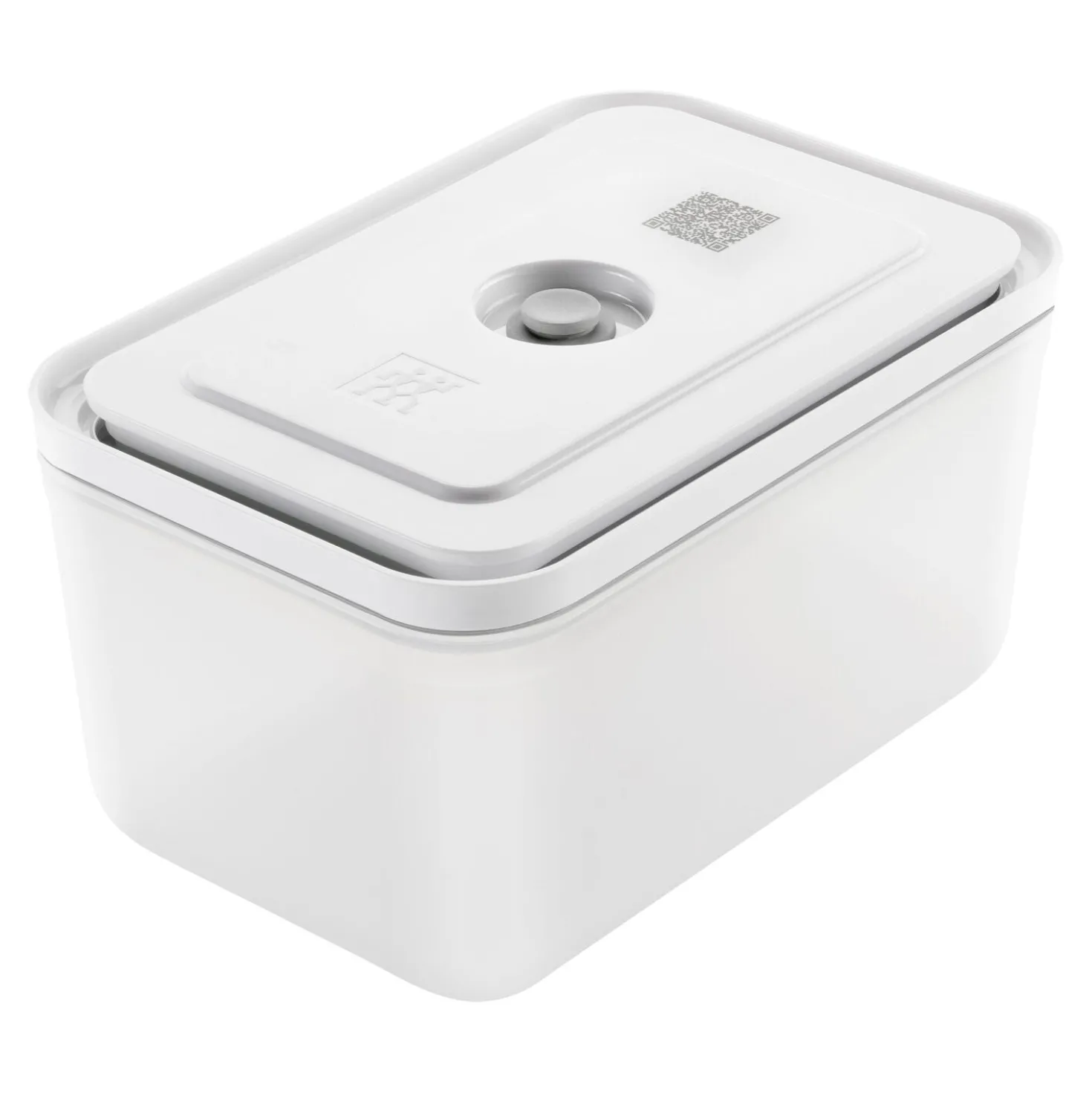 L, Vacuum Container, Plastic, Semitransparent-grey