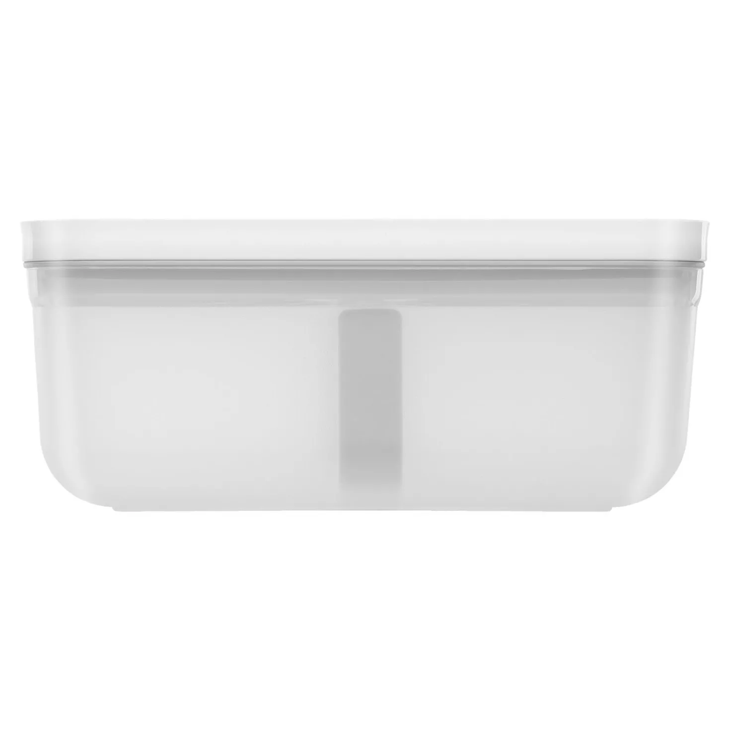 L, Vacuum Lunch Box, Plastic, Semitransparent-grey