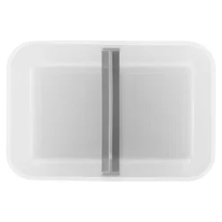 L, Vacuum Lunch Box, Plastic, Semitransparent-grey
