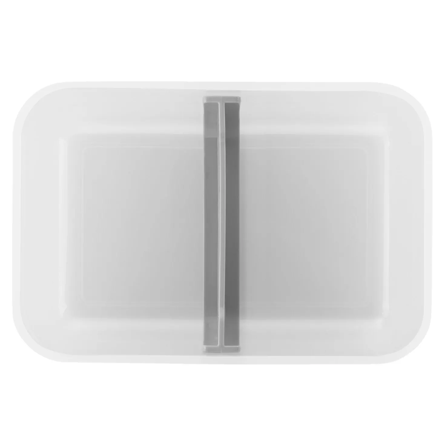 L, Vacuum Lunch Box, Plastic, Semitransparent-grey