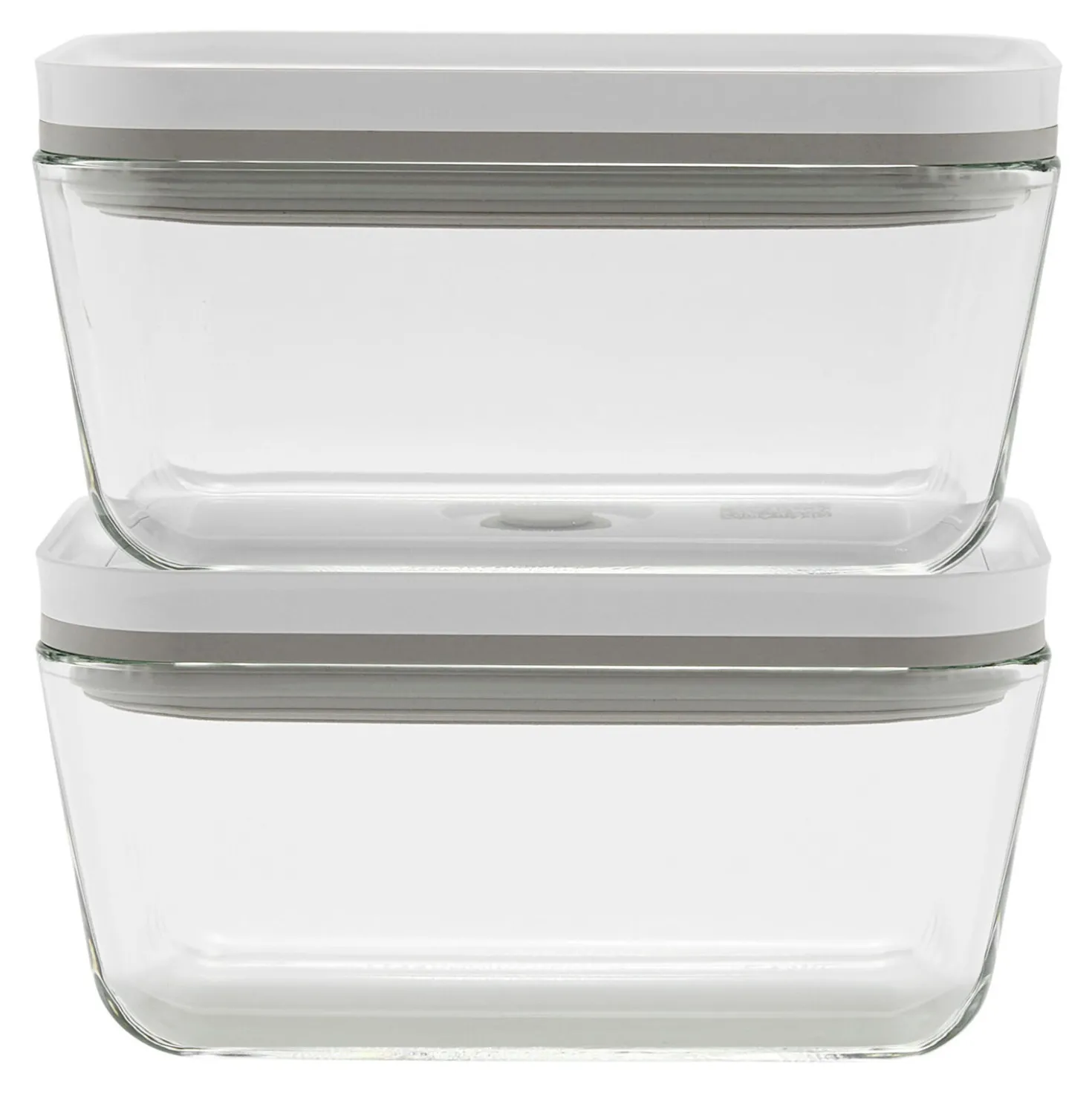 M / 2-pc, Medium Vacuum Container, Glass, Grey