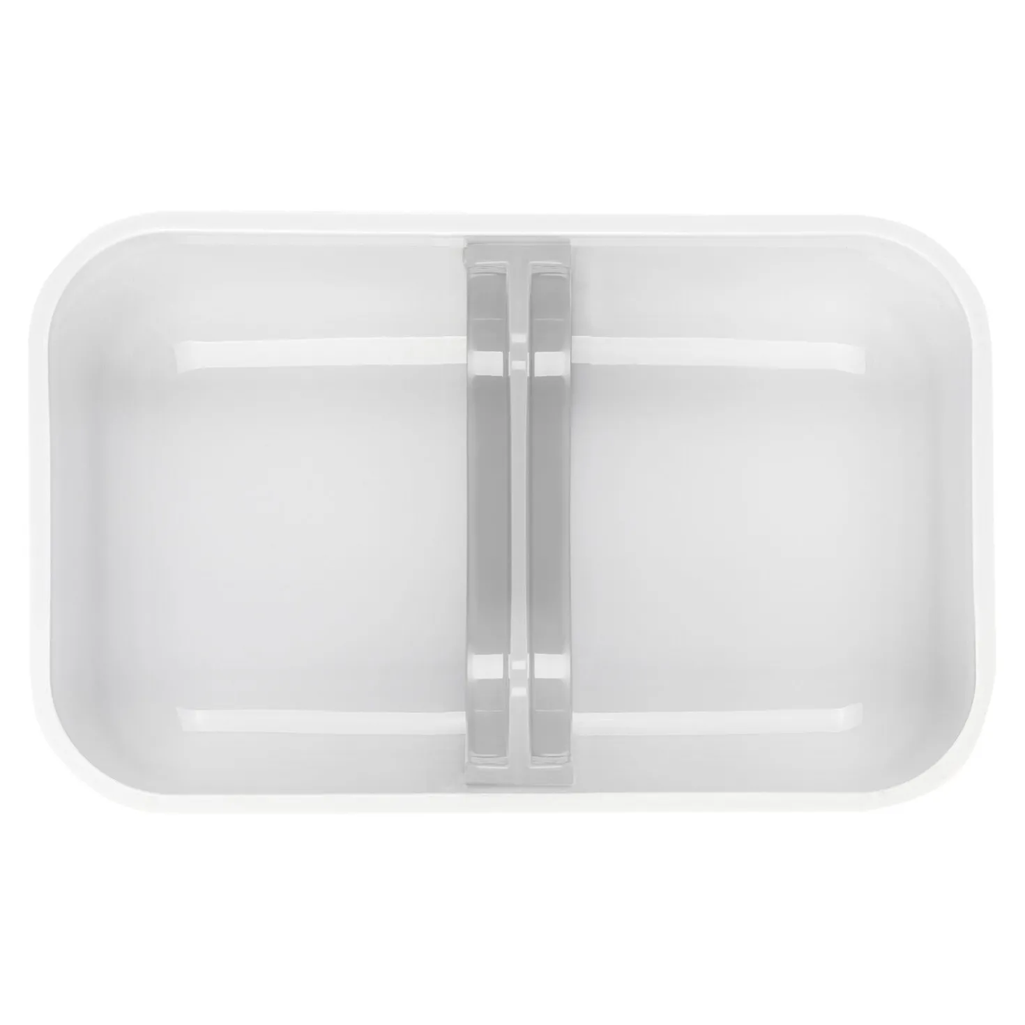 M, DINOS Vacuum Lunch Box, Plastic, White-grey
