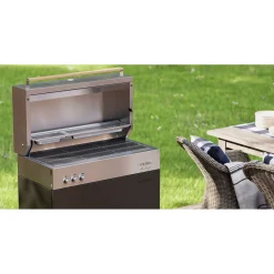 Natural gas grill, black matte